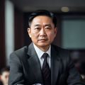 王建国婚姻家庭研究员头像，成熟男性，西装，表情沉稳，背景为会议室